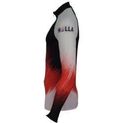 Löffler skiskytter- og langrennsdress Team Austria svart-rød-hvit